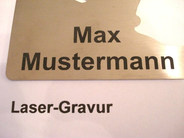 Lasergravur für Türschilder groß Art. 2006 und 2008