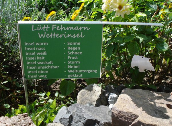 Lütt-Fehmarn Wetterinsel für den Blumentopf Art. 6400