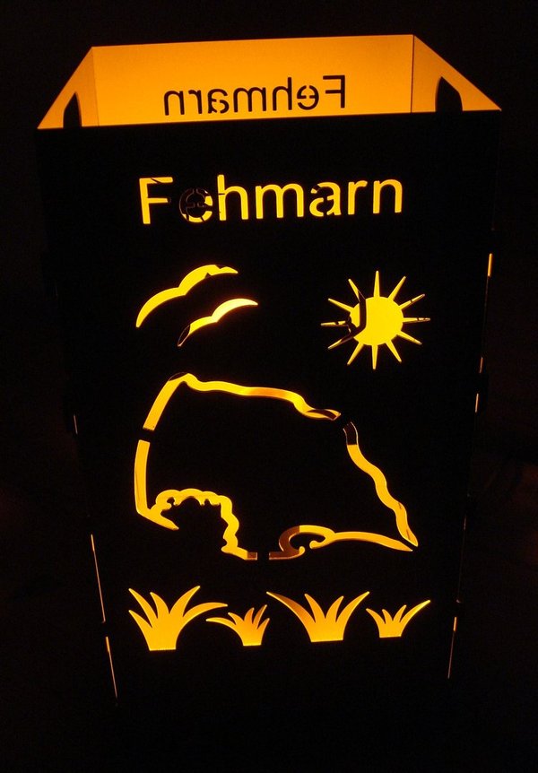 Leuchte, Lampe, Kerzenständer mit Fehmarn-Motiven Art. 6100