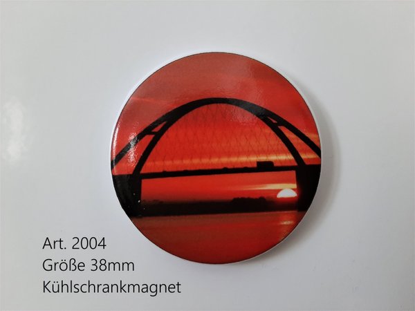 Kühlschrankmagnet mit Brückenmotiv, 38mm, Art. 2004